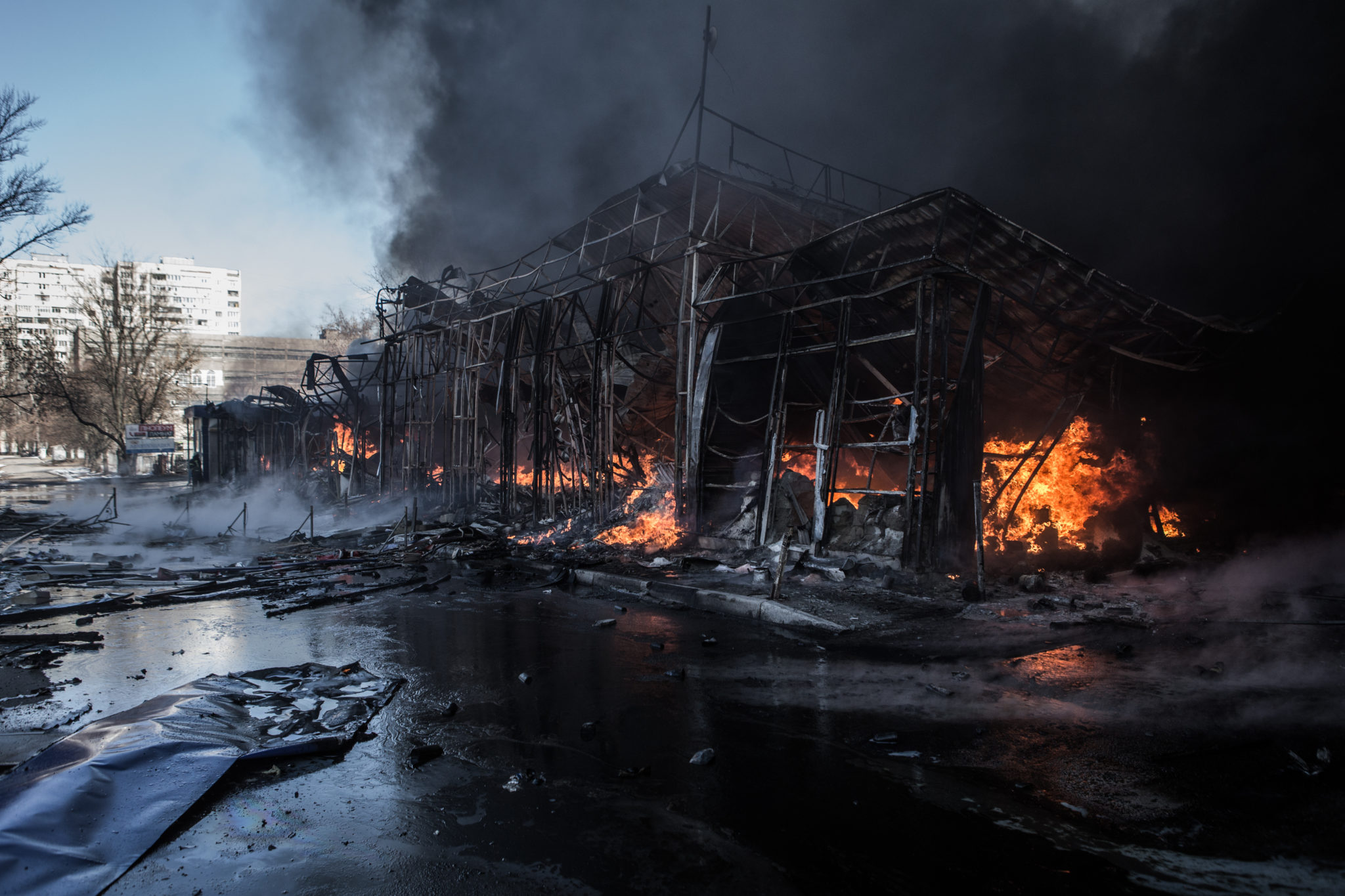 Kharkiv city under Russian attacks