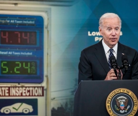 Biden Touts Lower Gas Prices After Declaring ‘Putin’s Price Hike’